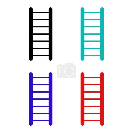 Illustration for Stairs icon. Element firefighters multi colored icons for mobile concept and web apps. Icon for website design and development, app development. Premium icon on white background - Royalty Free Image