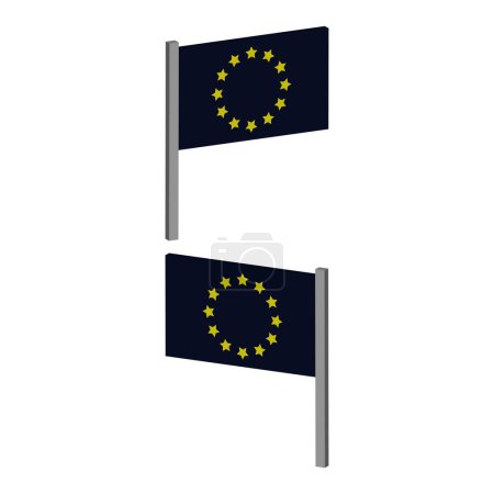 Téléchargez les illustrations : Drapeaux d'Europe, union européenne - en licence libre de droit