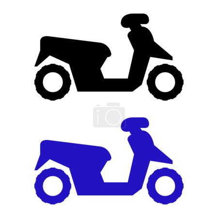 Ilustración de Icono de la motocicleta, ilustración del vector - Imagen libre de derechos