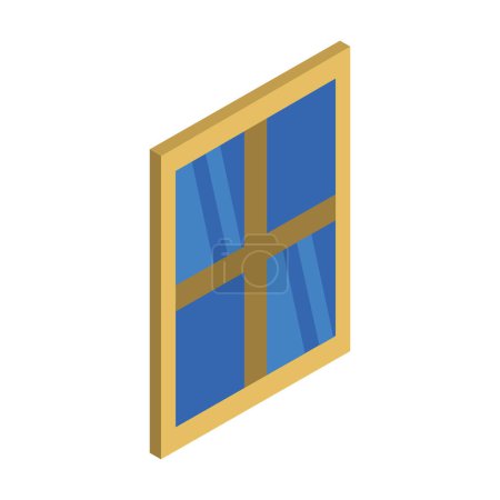 Illustration for Window graphic icon, vector illustration - Royalty Free Image