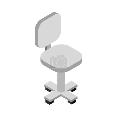 Téléchargez les illustrations : Icône de meubles de chaise, illustration vectorielle - en licence libre de droit