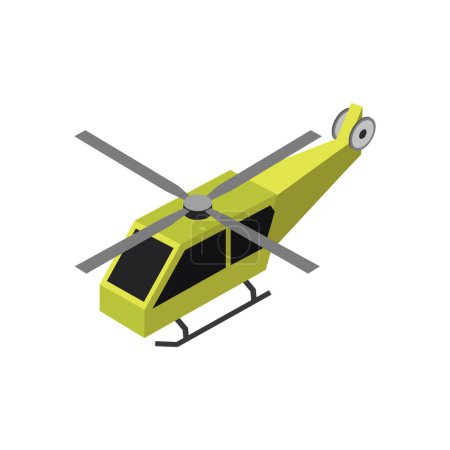 Ilustración de Helicóptero icono vector ilustración - Imagen libre de derechos