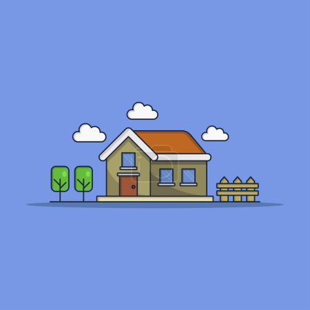 Illustration for House isolated icon, vector illustration design - Royalty Free Image