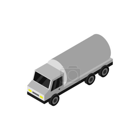 Illustration for Isometric truck vector illustration design - Royalty Free Image