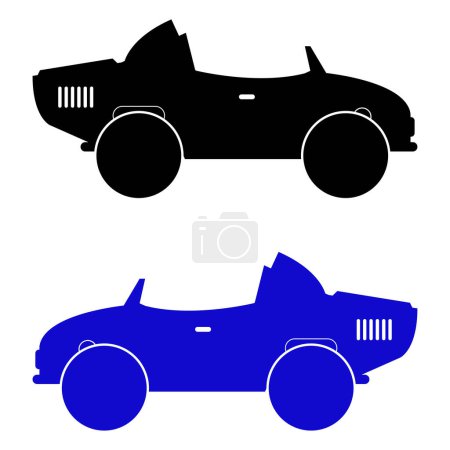 Ilustración de Conjunto de iconos de coche sobre fondo blanco
. - Imagen libre de derechos