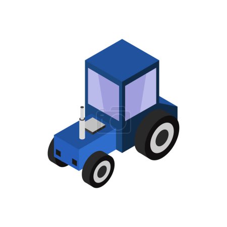 Illustration for Tractor icon vector illustration - Royalty Free Image