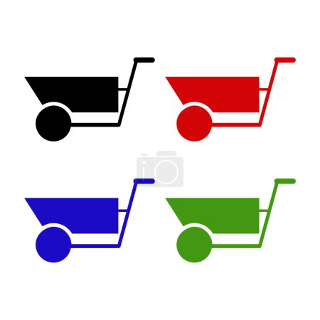 Illustration for Shopping cart vector icon illustration design template - Royalty Free Image