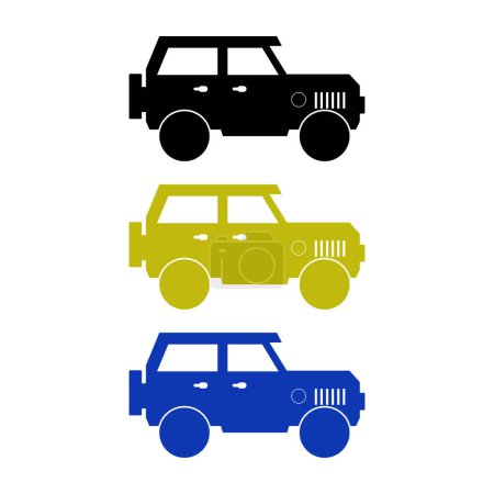 Illustration for Suv icon vector illustration - Royalty Free Image