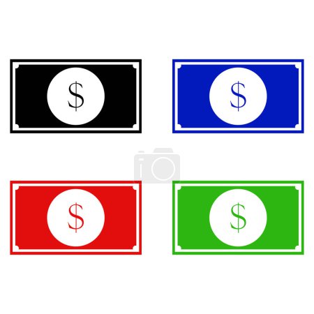 Ilustración de Dinero icono vector ilustración fondo para su diseño web y aplicación móvil, logotipo de flecha - Imagen libre de derechos