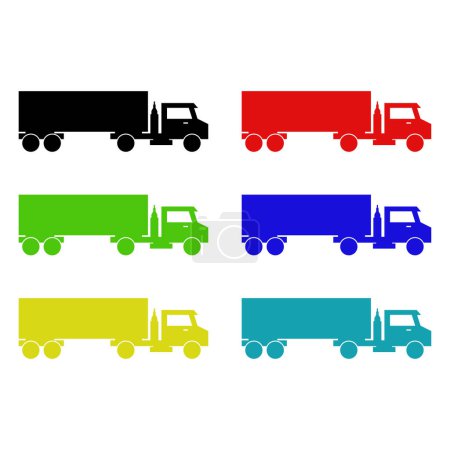 Illustration for Truck icon vector illustration - Royalty Free Image