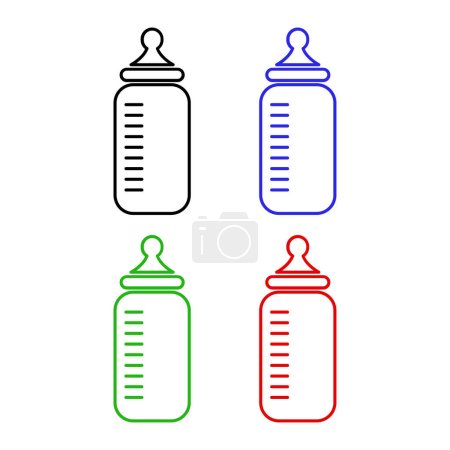Ilustración de Botella para niños vector ilustración - Imagen libre de derechos