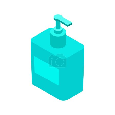 Téléchargez les illustrations : Illustration vectorielle de l'icône bouteille de savon - en licence libre de droit