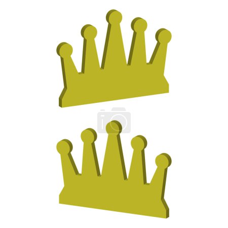 Ilustración de Corona icono vector ilustración - Imagen libre de derechos