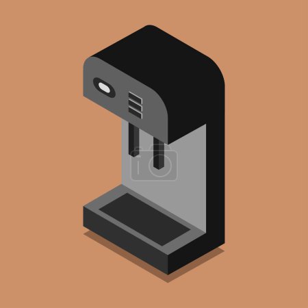 Ilustración de Icono de la máquina de café, ilustración vectorial - Imagen libre de derechos