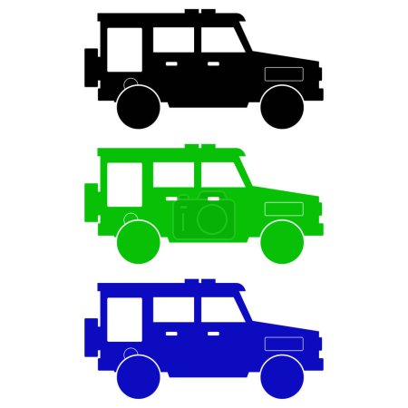 Ilustración de Icono de jeep vector ilustración - Imagen libre de derechos