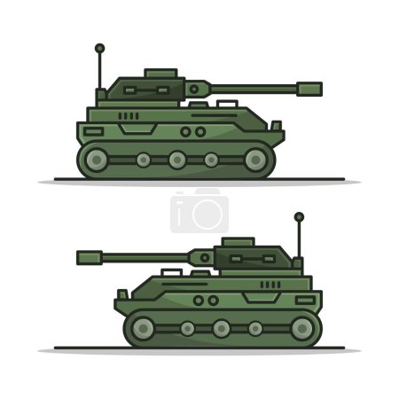 Illustration for Tank icon vector illustration - Royalty Free Image