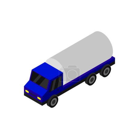 Ilustración de Coche transporte ícono isométrico vector ilustración diseño - Imagen libre de derechos