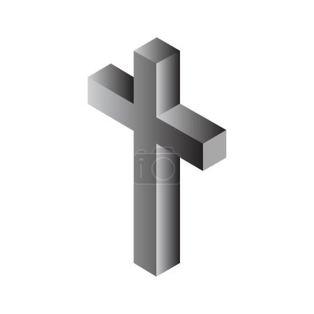 Téléchargez les illustrations : Illustration vectorielle icône croix - en licence libre de droit