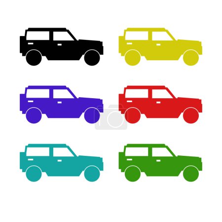 Ilustración de Icono de jeep vector ilustración - Imagen libre de derechos