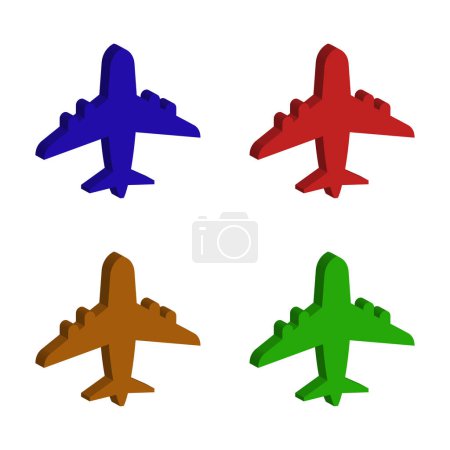 Illustration for Plane icon vector illustration design - Royalty Free Image