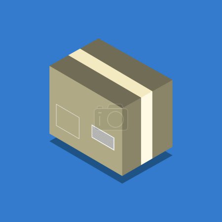 Illustration for Box isometric style icon - Royalty Free Image