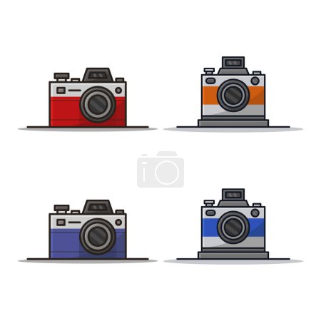 Illustration for Camera illustrated in cartoon style - Royalty Free Image