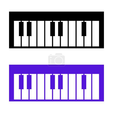 Illustration for Piano web icon vector illustration - Royalty Free Image