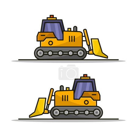 Illustration for Excavator icon , vector simple design - Royalty Free Image