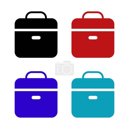 Illustration for Toolbox web icon vector illustration - Royalty Free Image