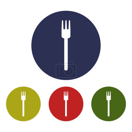 Illustration for Fork vector glyph flat icon - Royalty Free Image
