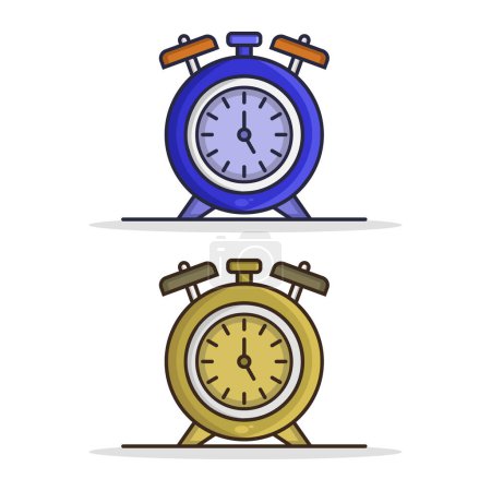 Illustration for Time management flat icons set - Royalty Free Image