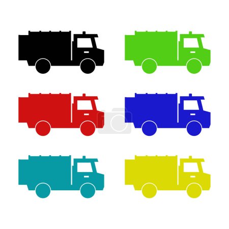 Ilustración de Icono de camión vector ilustración - Imagen libre de derechos