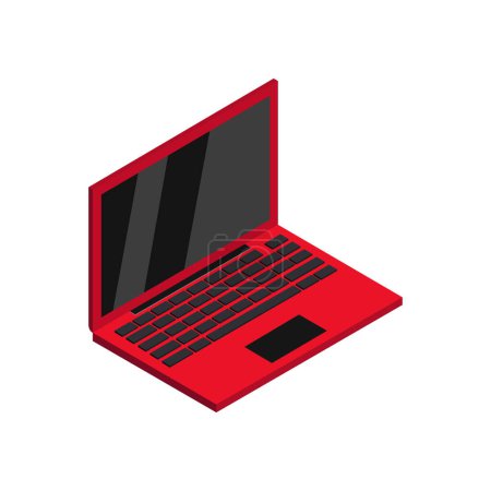 Illustration for Laptop icon vector illustration background - Royalty Free Image