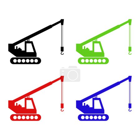 Illustration for Crane vector icon.  illustration isolated on white background for graphic and web design. - Royalty Free Image