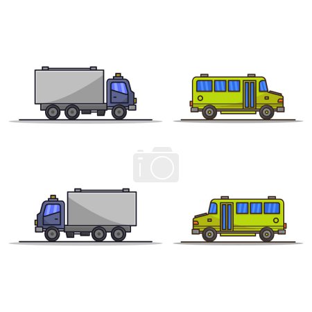 Ilustración de Icono de camión vector ilustración - Imagen libre de derechos