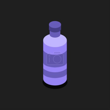 Illustration for Vector illustration of bottle  for web. - Royalty Free Image