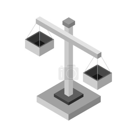 Ilustración de Escala de medición icono vector ilustración - Imagen libre de derechos