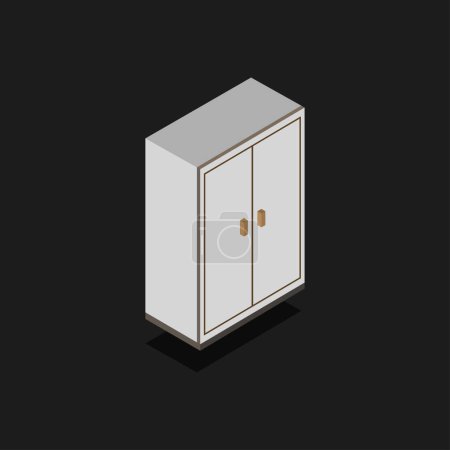 Illustration for Wardrobe web  icon isolated, furniture - Royalty Free Image