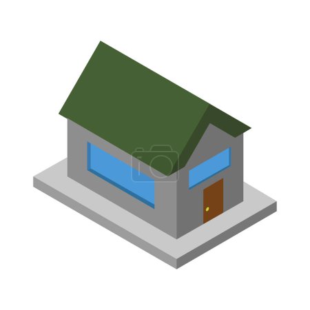 Téléchargez les illustrations : Icône de maison isolée, illustration vectorielle - en licence libre de droit