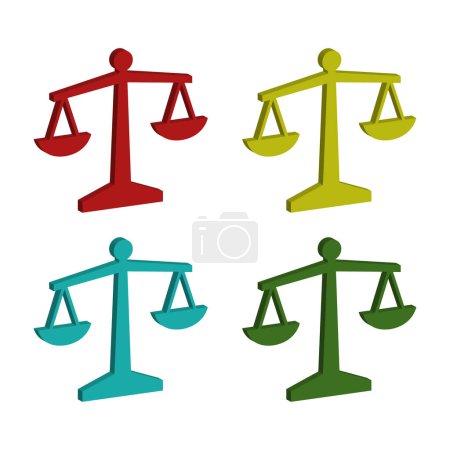 Ilustración de Diseño vectorial de la ley y el icono de abogado. colección de la ley y el icono de vector de justicia - Imagen libre de derechos