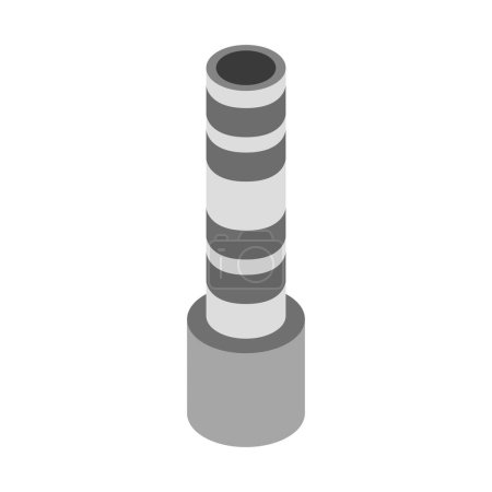 Illustration for Isolated object of pipe and pipe icon. collection of pipe and metal stock symbol for web. - Royalty Free Image