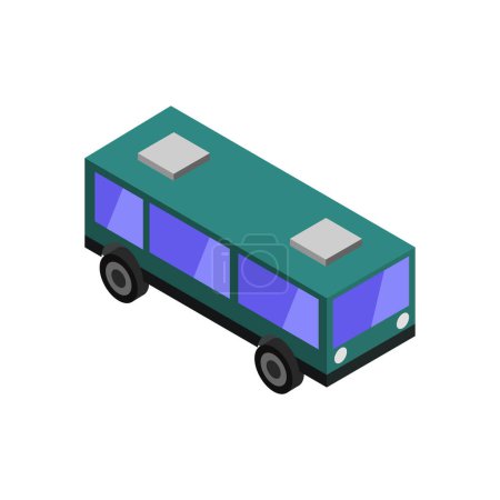 Ilustración de Ilustración vectorial del transporte en autobús - Imagen libre de derechos