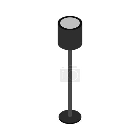 Illustration for Lamp icon on a white background - Royalty Free Image
