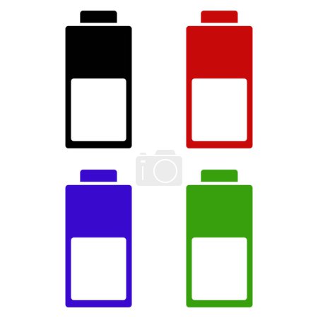 Illustration for Low battery logo template - Royalty Free Image