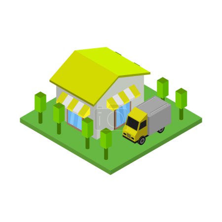 Illustration for Isolated isometric vector icon - Royalty Free Image