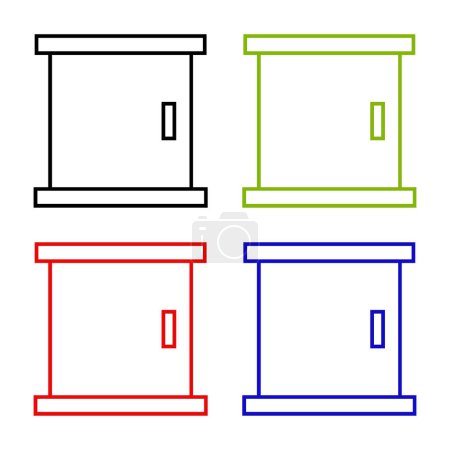 Téléchargez les illustrations : Icônes Windows illustration vectorielle - en licence libre de droit