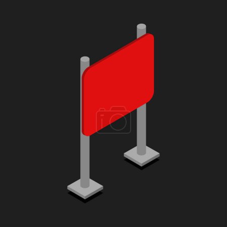 Téléchargez les illustrations : Signpost icône symbole image vectorielle. - en licence libre de droit