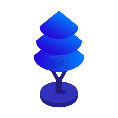 Ilustración de Árbol naturaleza icono, vector ilustración diseño gráfico - Imagen libre de derechos