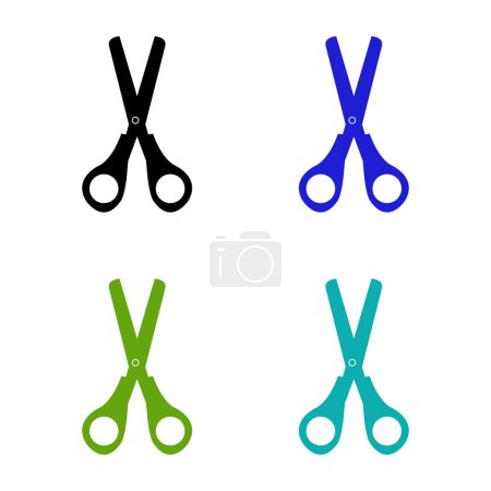 Illustration for Scissors icon vector illustration - Royalty Free Image