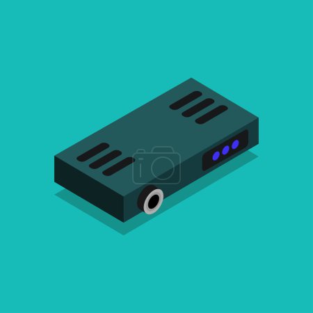 Illustration for Isometric projector icon, vector illustration - Royalty Free Image